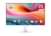 MSI PRO MP251W E2 24.5" IPS 1920 x 1080 (FHD) Monitor, 120Hz, Adaptive-Synch, HDR Ready, HDMI, VGA Port, Display Port,VESA Mountable - White